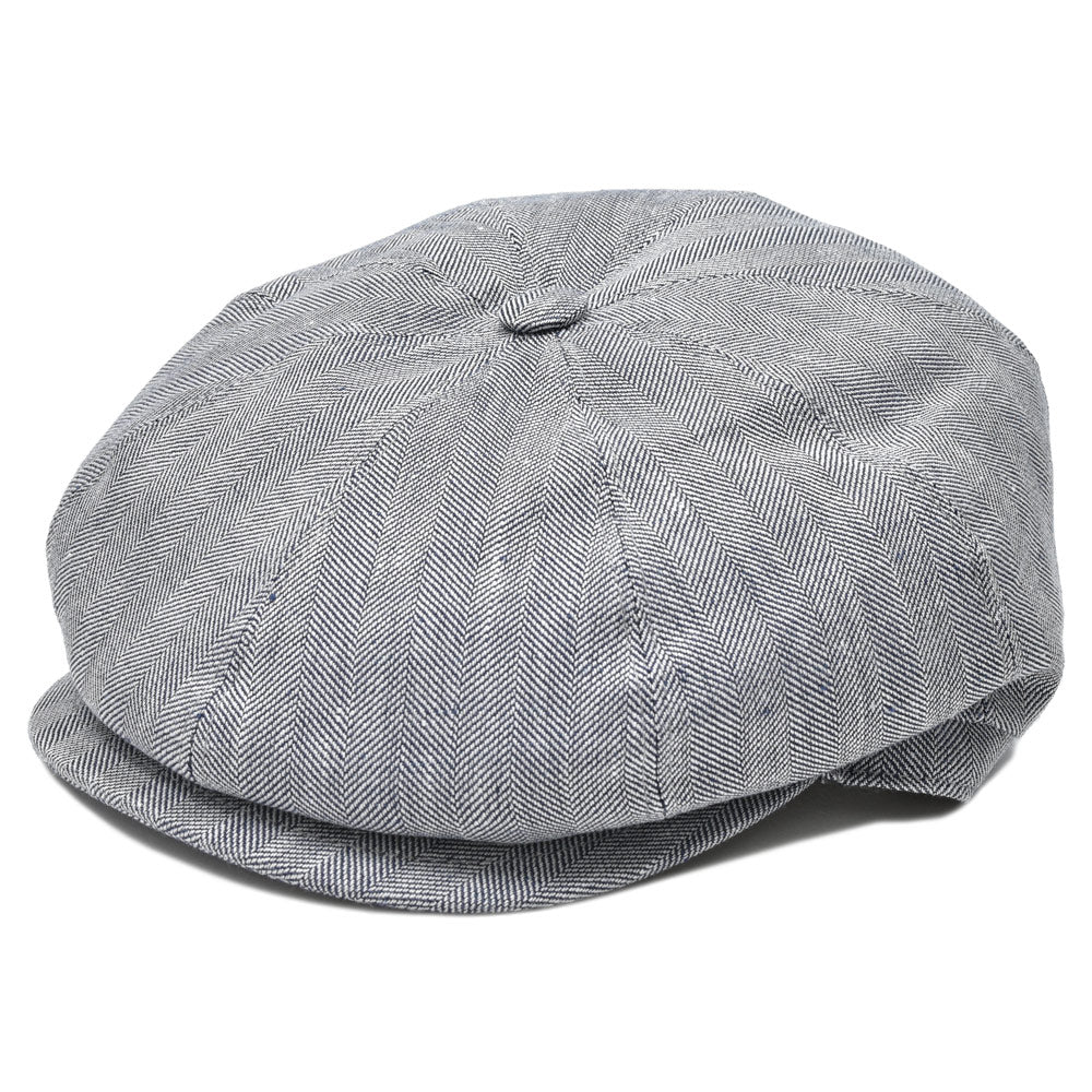Borsalino(ボルサリーノ) 8パネルリネンコットンヘリンボーンハンチング B15120EC007