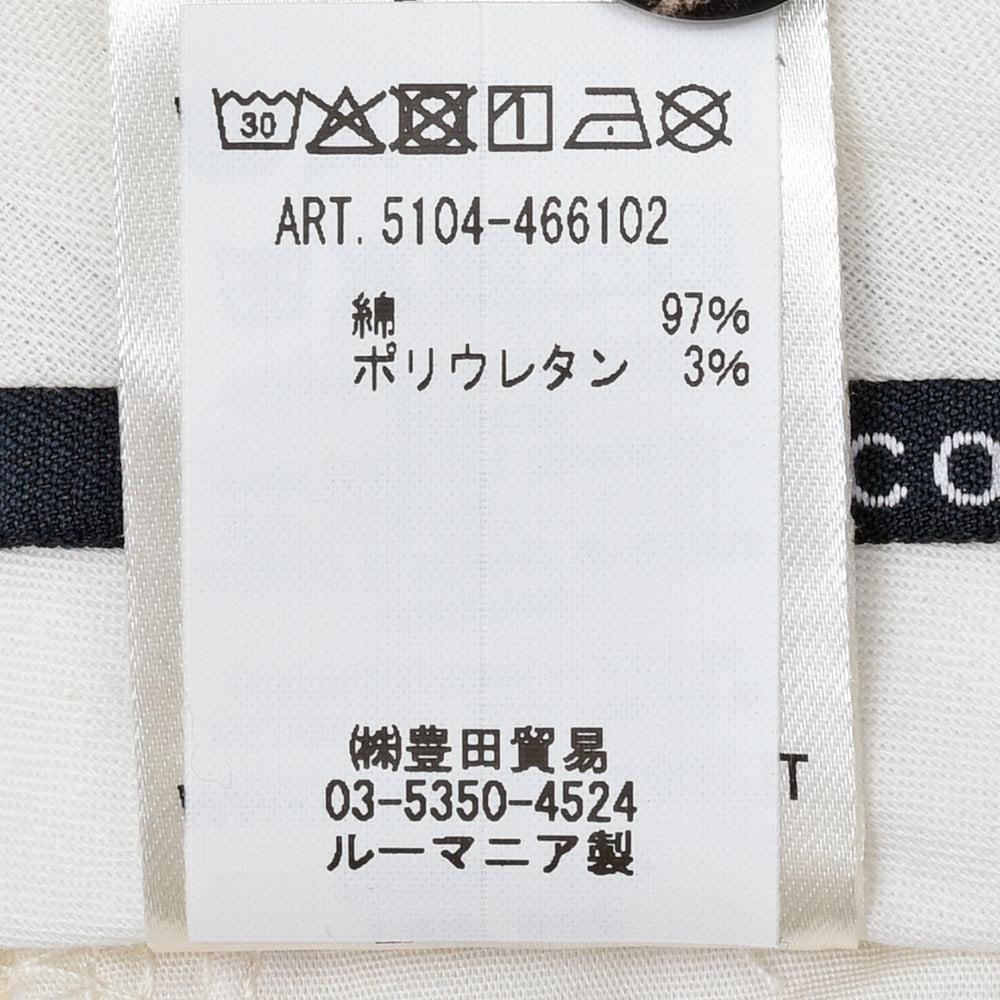 CIRCOLO 1901 チルコロ1901 コットン ストレッチ プレミアムピケ 鹿の子ジャージー セットアップ対応 ノープリーツ パンツ