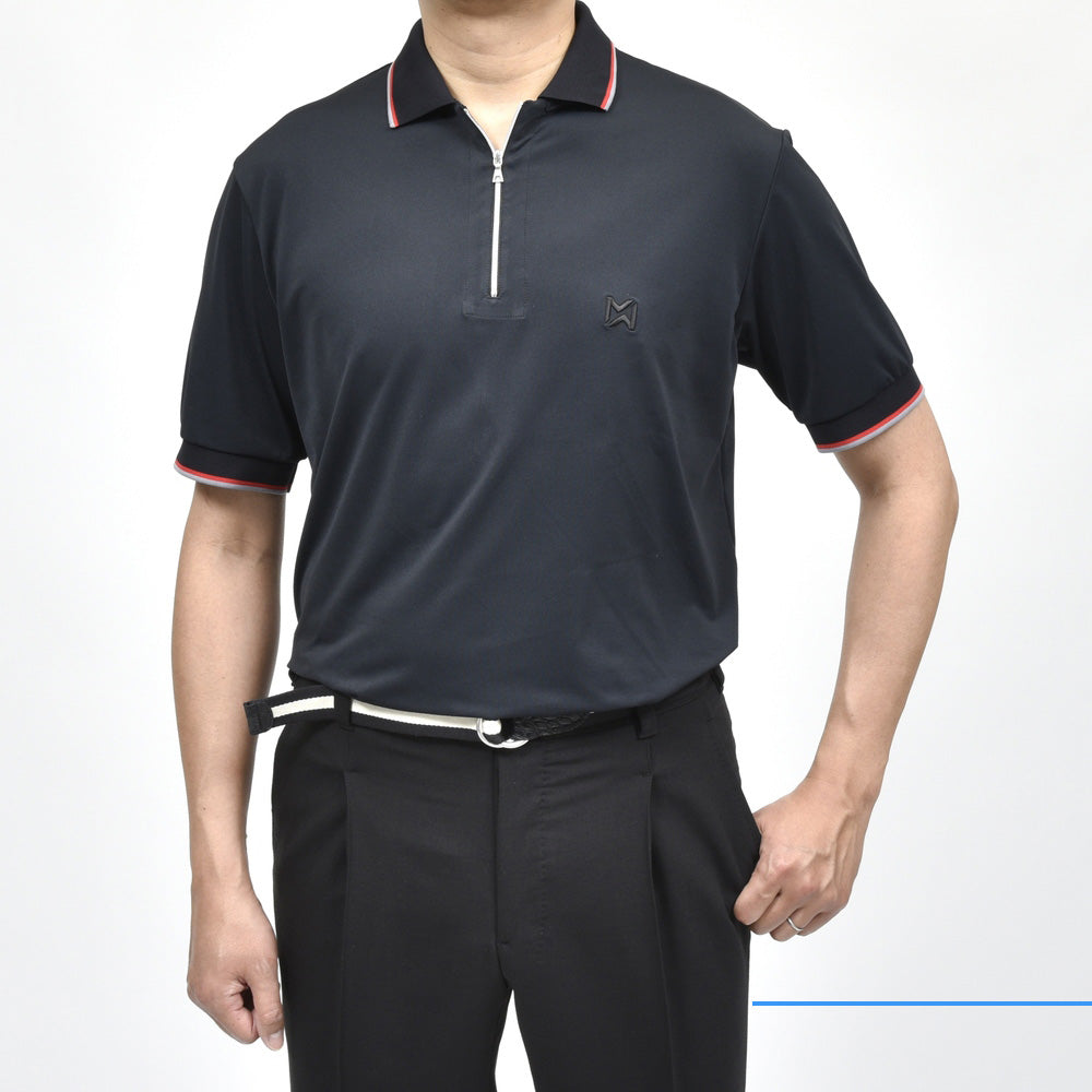 MPX mando GOLF(エムピーエックス マンド ゴルフ) guji golf別注ポリエステルジャージS/Sハーフジップポロ MPX2516-G02