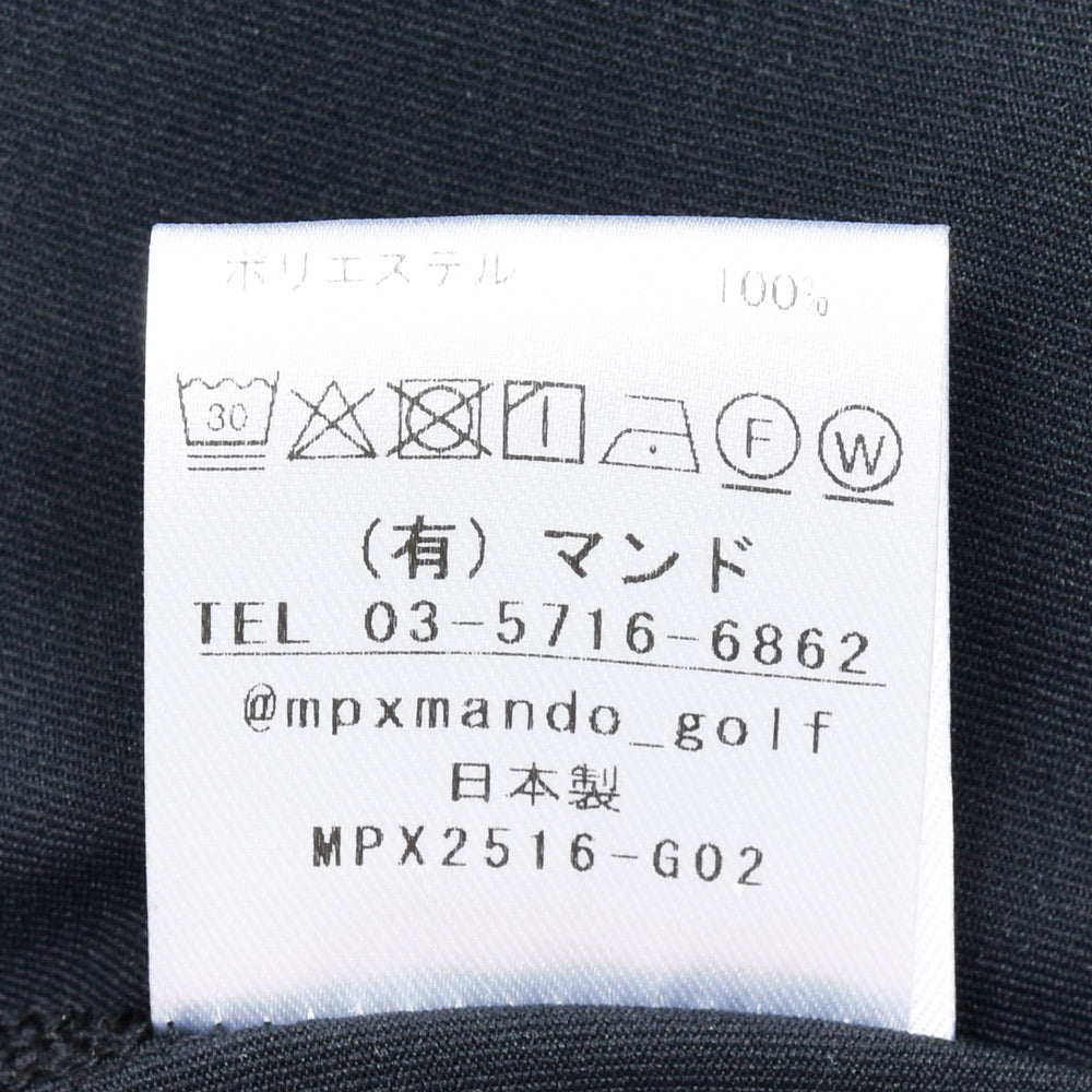 MPX mando GOLF(エムピーエックス マンド ゴルフ) guji golf別注ポリエステルジャージS/Sハーフジップポロ MPX2516-G02
