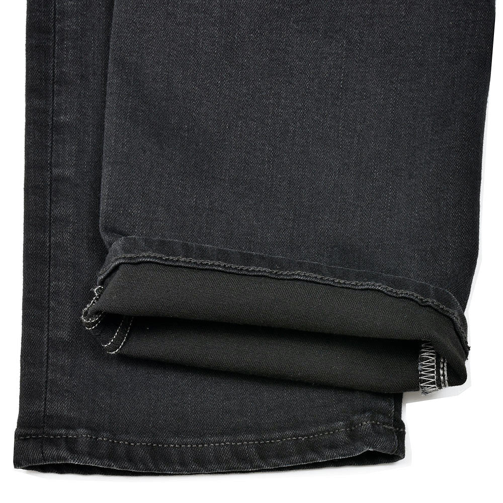 PT TORINO DENIM ピーティートリノデニム コットンレーヨンポリエステル ストレッチ ウォッシュド ブラックデニムパンツ SWING/SUPERSLIM FIT/OA3110