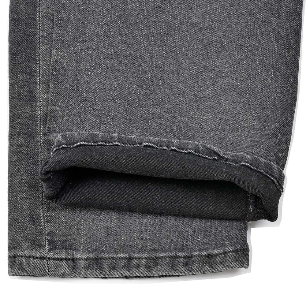 PT TORINO DENIM ピーティートリノデニム コットンレーヨンポリエステル ストレッチ ウォッシュド ブラックデニムパンツ SWING/SUPERSLIM FIT/OA3130
