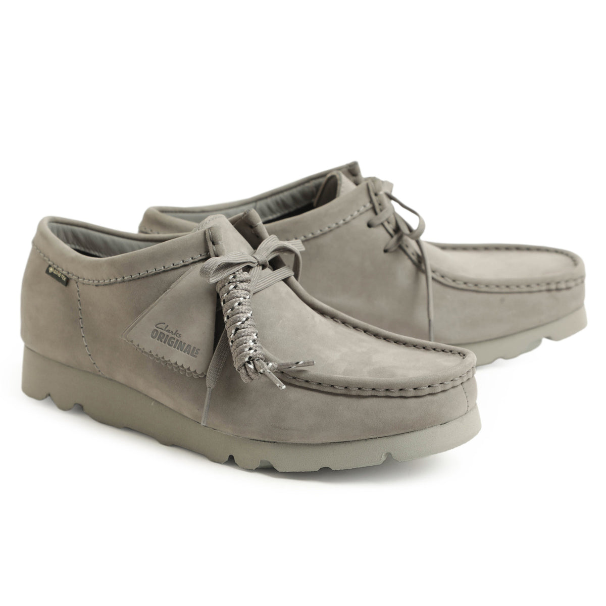 クラークス / Wallabee GTX / 防水 ヌバックスエードレザー シューズ / 26149449 / 26180662 / グレー
