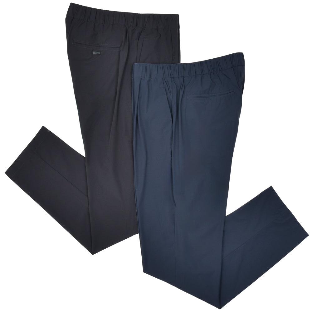 HERNO(ヘルノ) FUNCTIONAL WARDROBEファンクショナルワードローブ ウォーターレペレントストレッチナイロン1プリーツシャーリングパンツ PT000077U-12691Z