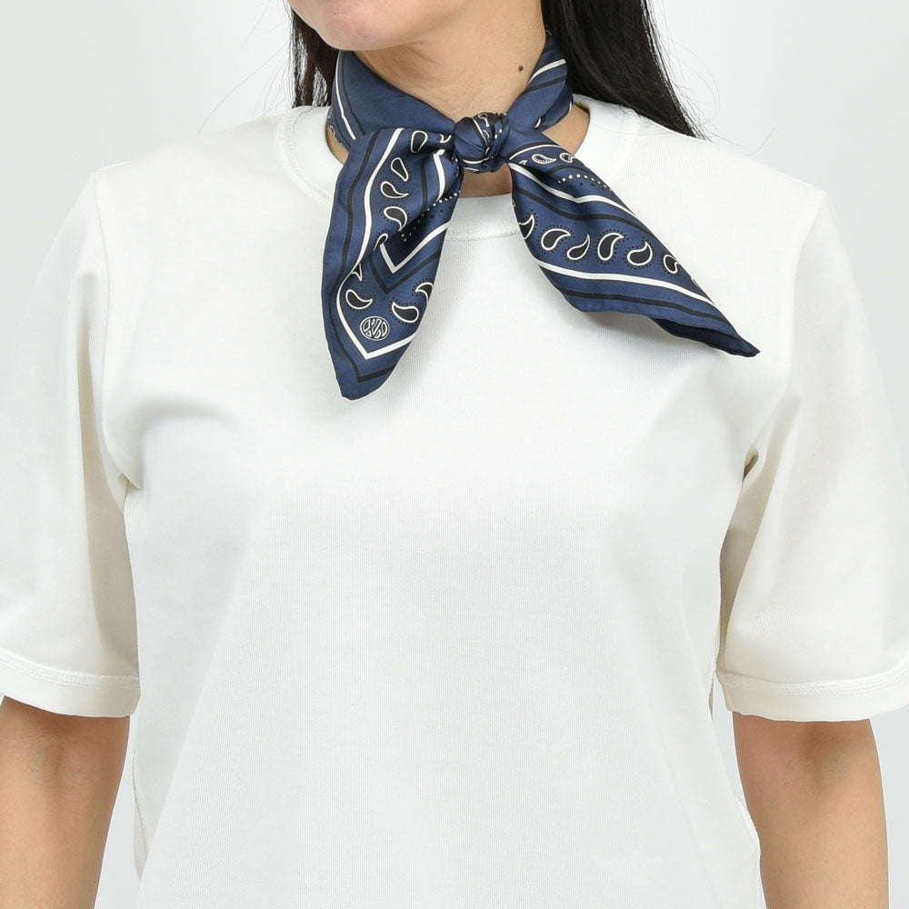 LESCARF(レスカーフ) シルクツイルペイズリースカーフ genderless