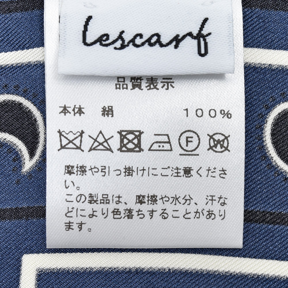 LESCARF(レスカーフ) シルクツイルペイズリースカーフ genderless