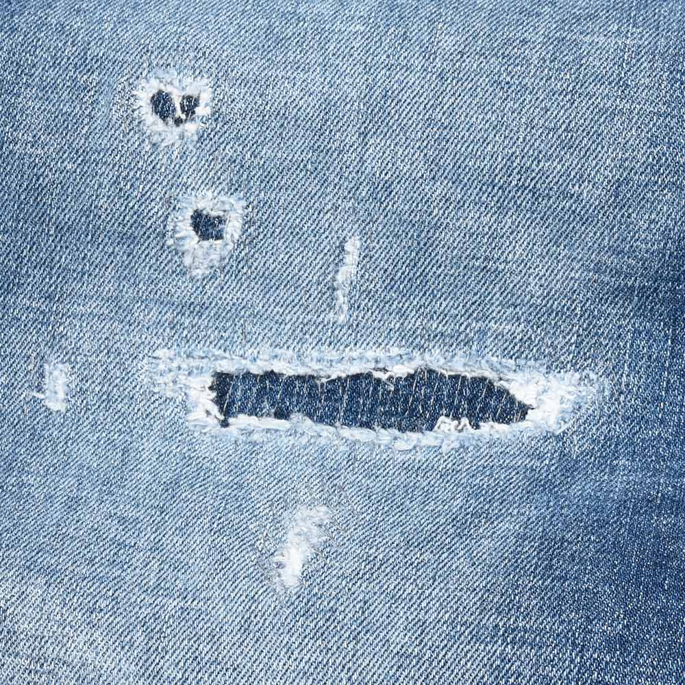 PT TORINO DENIM ピーティートリノデニム コットン ストレッチ ウォッシュド ダメージ&リペア デニムパンツ ROCK/SKINNY FIT/OA4720