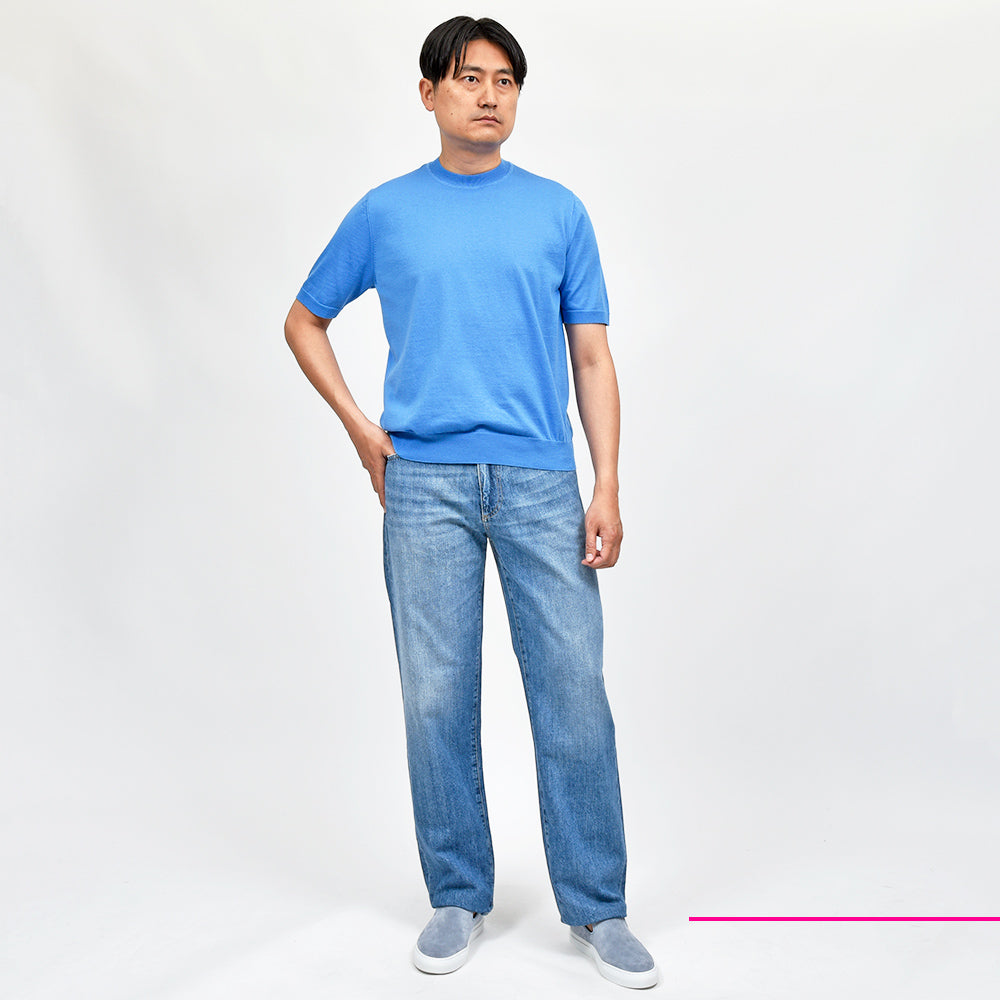 PT TORINO DENIM ピーティートリノデニム コットン ウォッシュド デニムワイドパンツ RAP/LOOSE FIT/OA5020