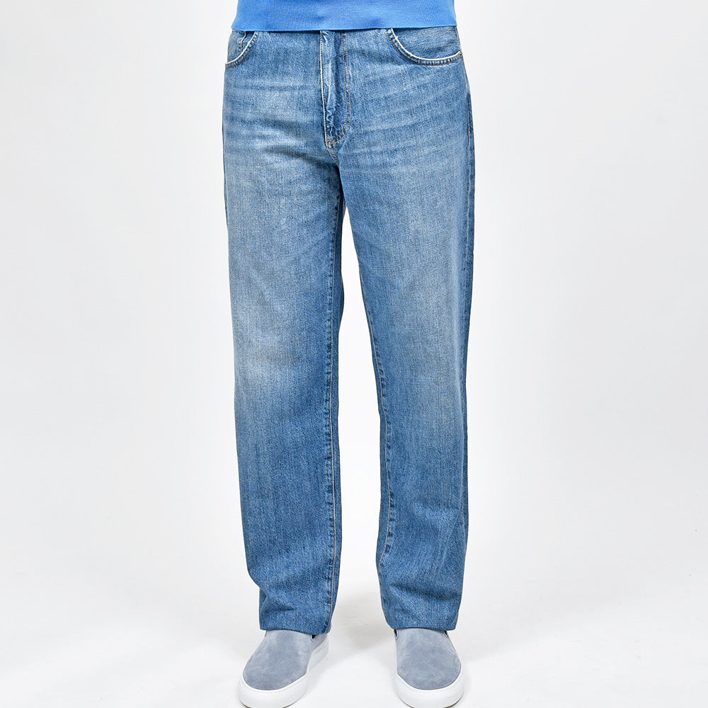 PT TORINO DENIM ピーティートリノデニム コットン ウォッシュド デニムワイドパンツ RAP/LOOSE FIT/OA5020