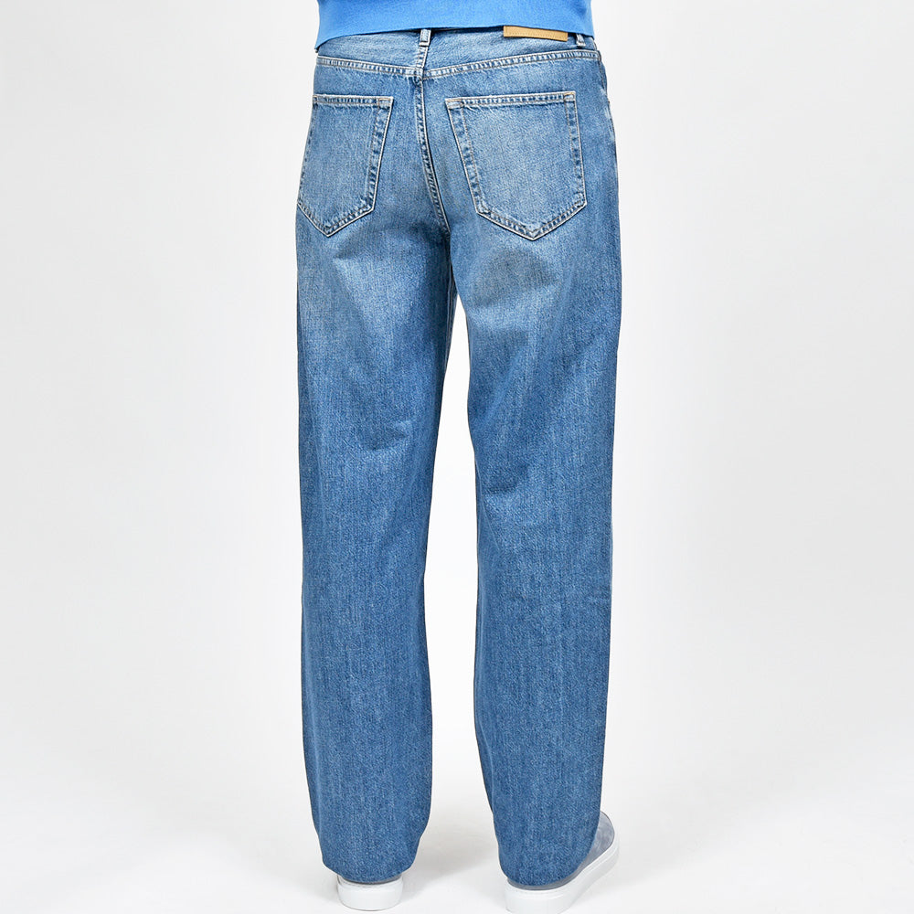 PT TORINO DENIM ピーティートリノデニム コットン ウォッシュド デニムワイドパンツ RAP/LOOSE FIT/OA5020