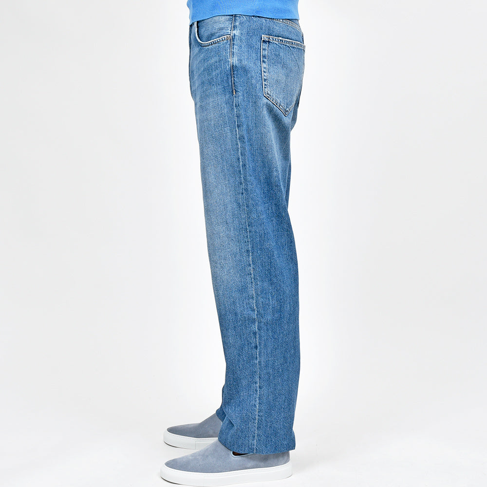 PT TORINO DENIM ピーティートリノデニム コットン ウォッシュド デニムワイドパンツ RAP/LOOSE FIT/OA5020