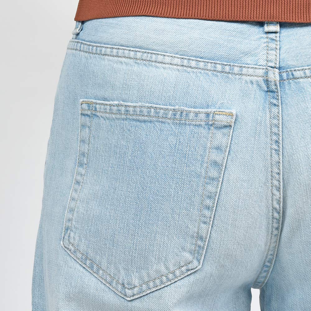 PT TORINO DENIM ピーティートリノデニム コットン ブリーチ デニムワイドパンツ RAP/LOOSE FIT/OA5050