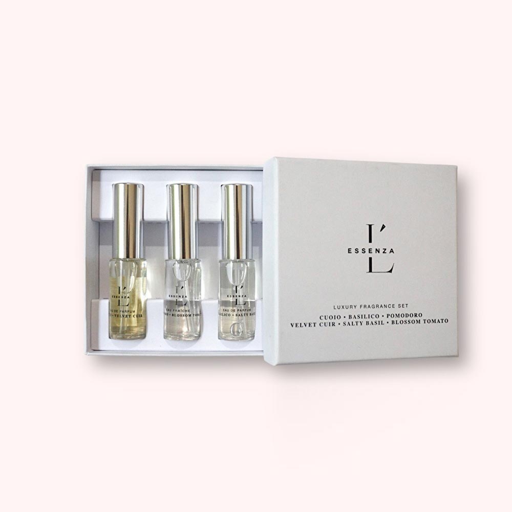 エッセンツァ プルサンテ / LUXURY FRAGRANCE SET/CUOIO・BASILICO・POMODORO/スプレータイプ3本セット・各7ml