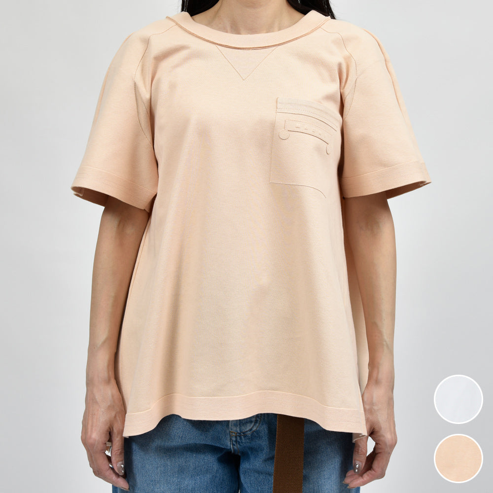 MARNI(マルニ) THJE0359XY/UTC406 オープンバックTシャツ