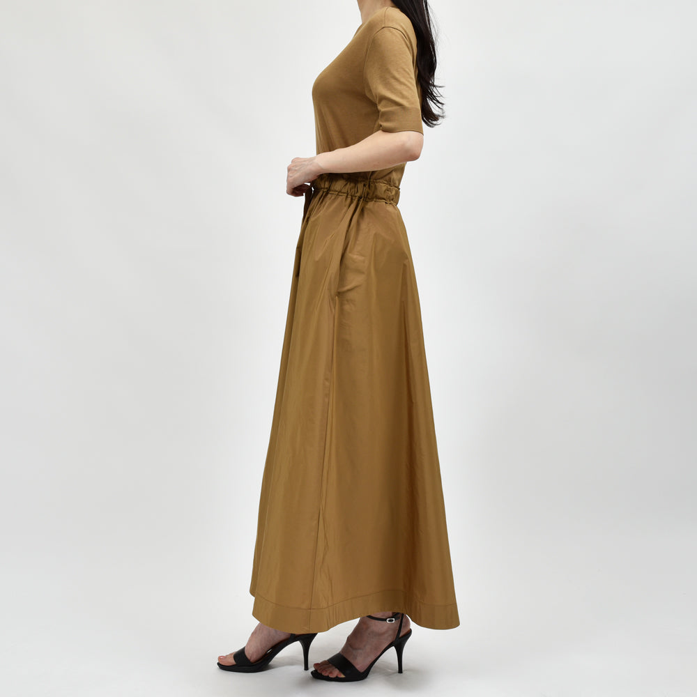 HERNO(ヘルノ) AB000032D クルーネックニットポリワンピース