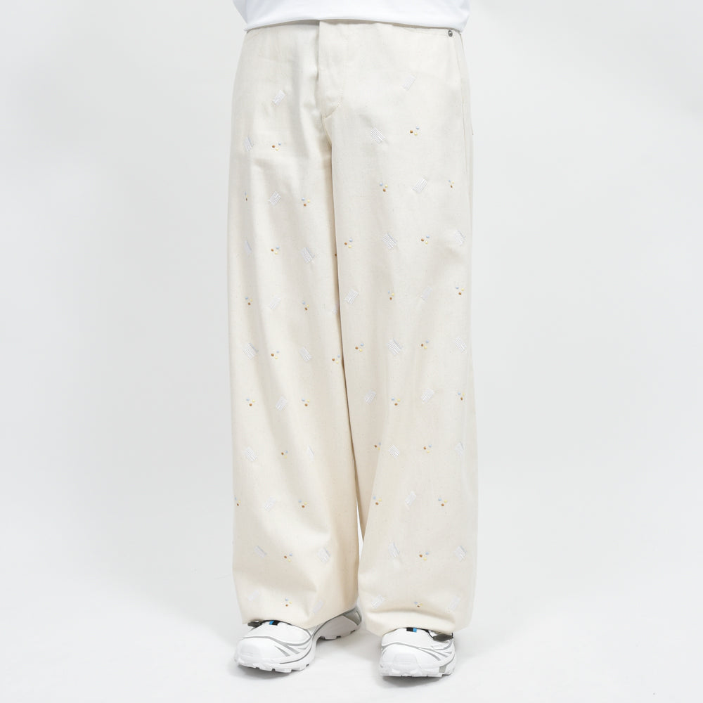 MARNI(マルニ) コットンキャンバスエンブロイダリーパンツ PAJD0586S0 USCX58 genderless