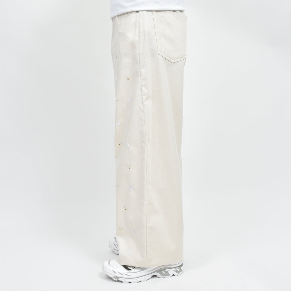 MARNI(マルニ) コットンキャンバスエンブロイダリーパンツ PAJD0586S0 USCX58 genderless