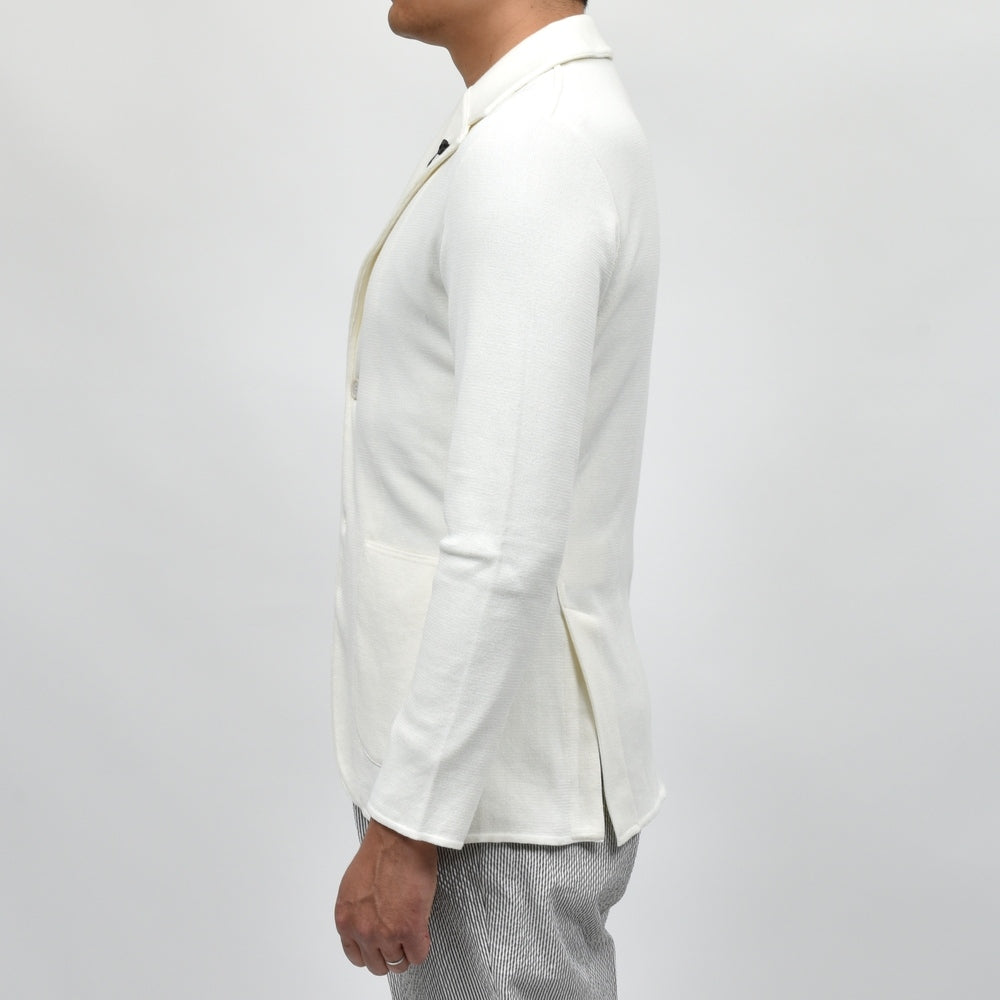 LARDINI(ラルディーニ) オーガニックコットンミラノリブニットジャケット ALJM56000 16051600109
