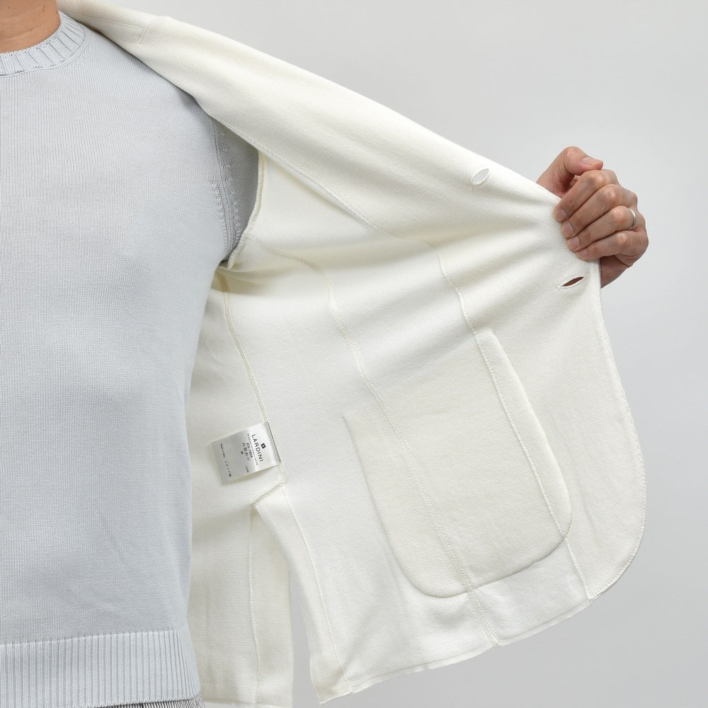 LARDINI(ラルディーニ) オーガニックコットンミラノリブニットジャケット ALJM56000 16051600109