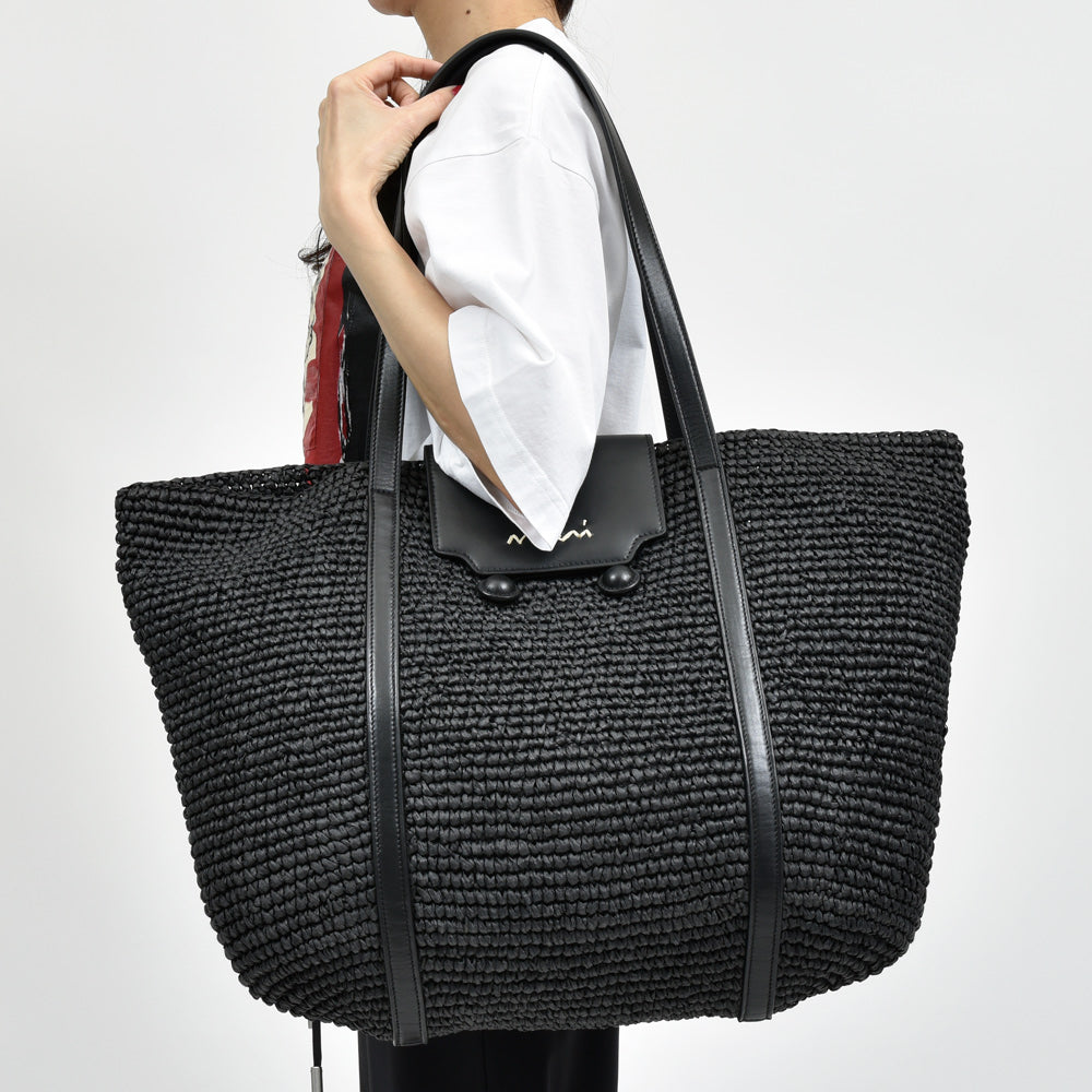 MARNI(マルニ) Trunkaroo ラフィアエフェクトトートバッグ SHMP0118U1 P8321 genderless