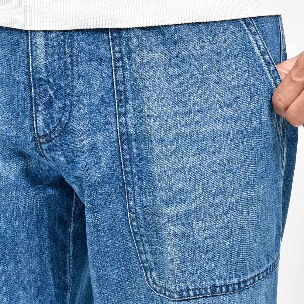 PT TORINO DENIM ピーティートリノデニム コットン ウォッシュド デニムペインターパンツ INDUSTRIAL/FATIGUE FIT/OA5010