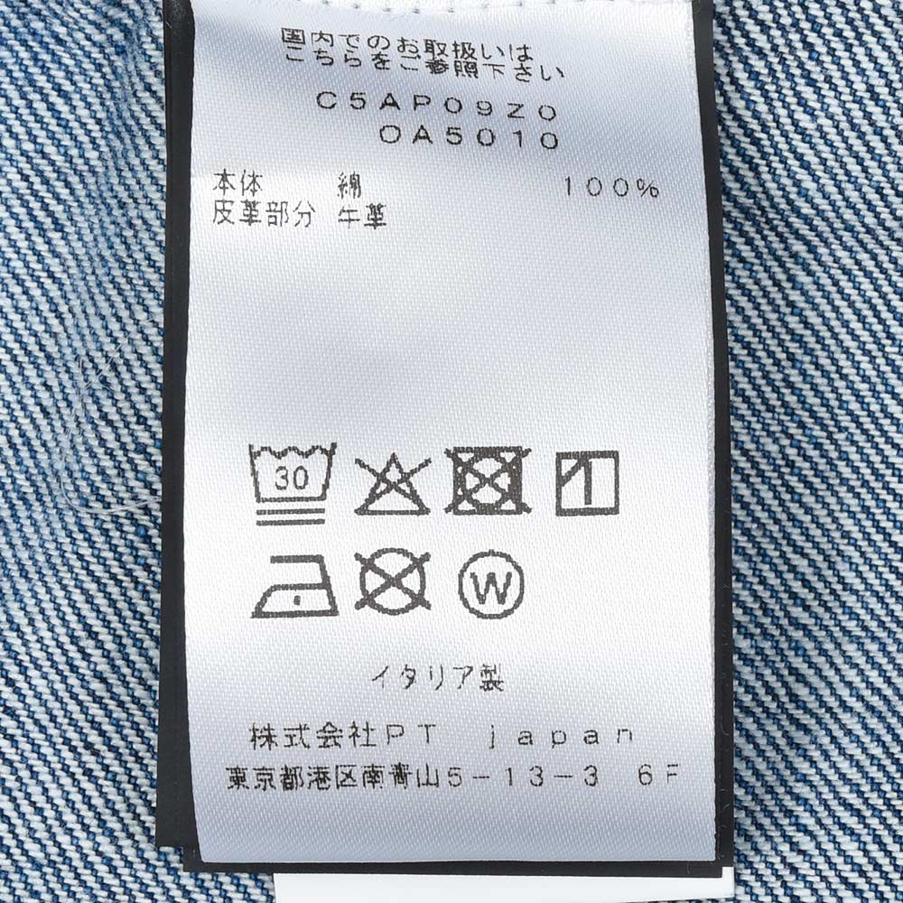 PT TORINO DENIM ピーティートリノデニム コットン ウォッシュド デニムペインターパンツ INDUSTRIAL/FATIGUE FIT/OA5010