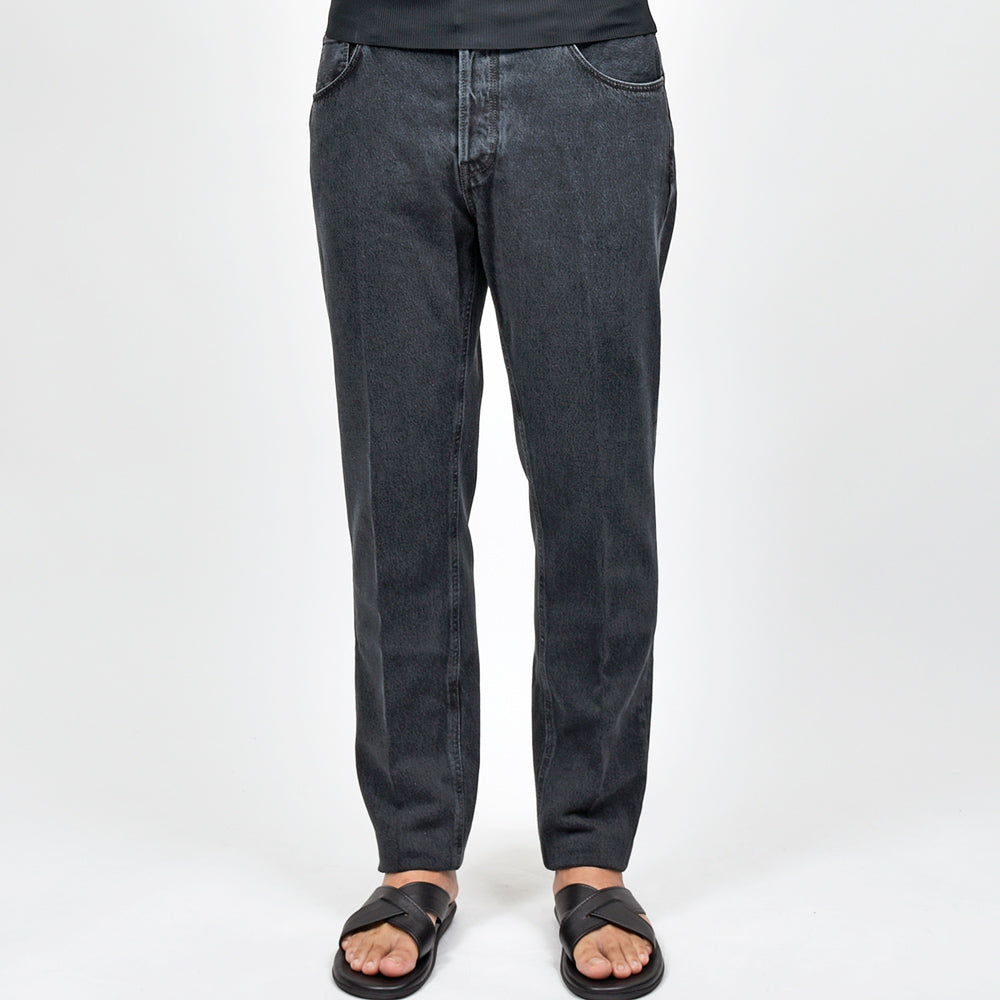 PT TORINO DENIM ピーティートリノデニム コットン ウォッシュド ブラックデニムパンツ REGGAE/TAPERED FIT/TX3810