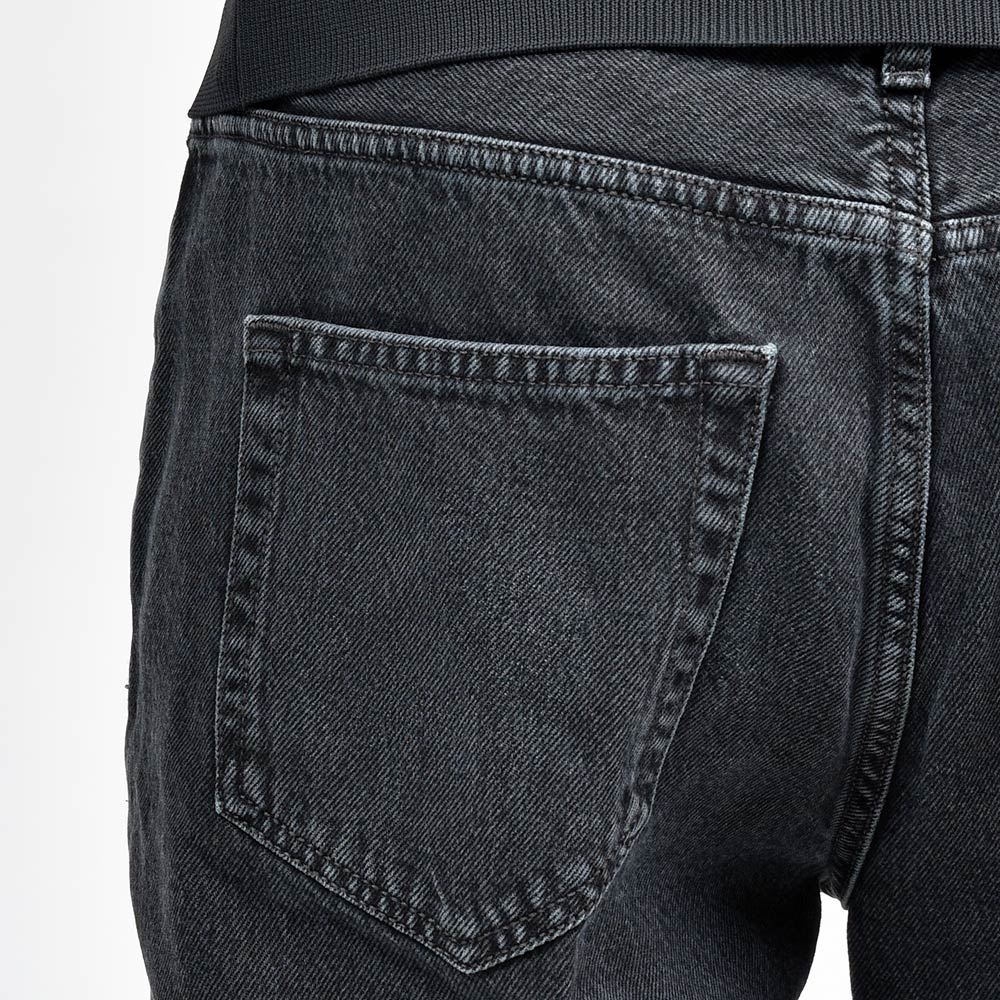 PT TORINO DENIM ピーティートリノデニム コットン ウォッシュド ブラックデニムパンツ REGGAE/TAPERED FIT/TX3810