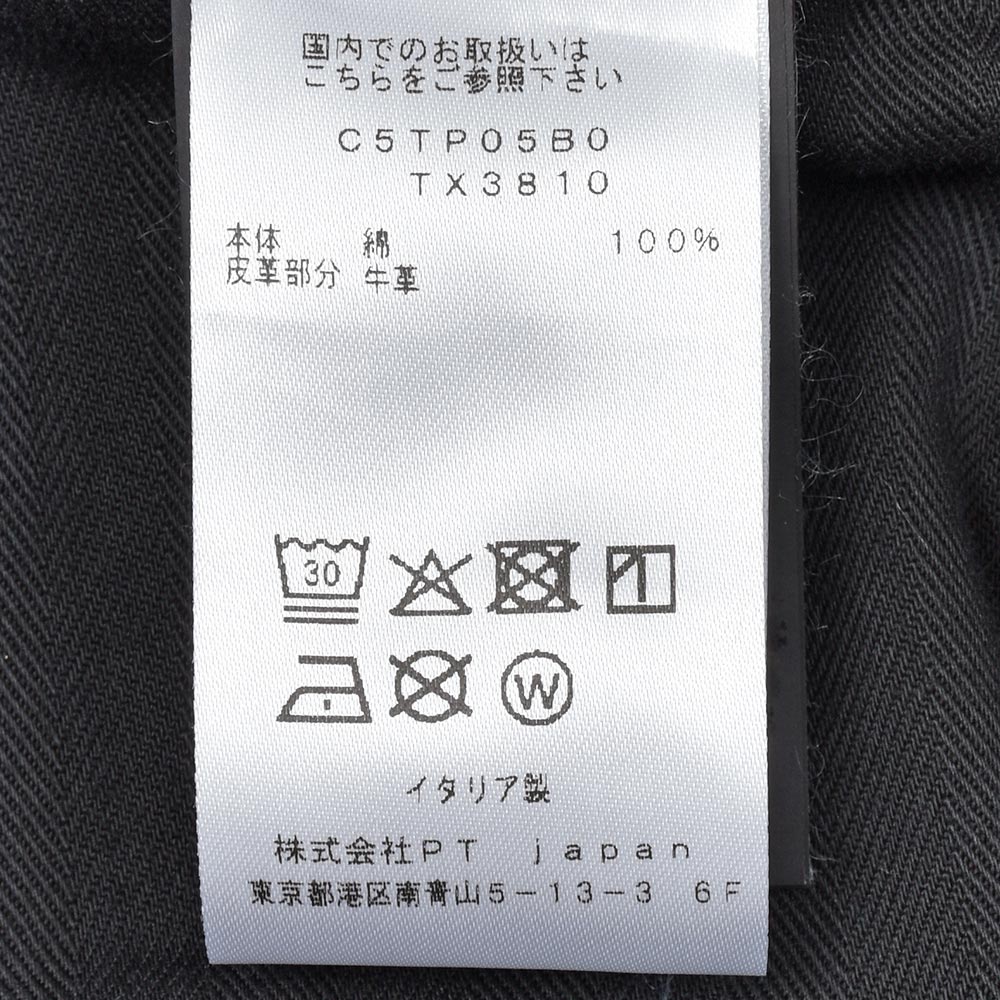 PT TORINO DENIM ピーティートリノデニム コットン ウォッシュド ブラックデニムパンツ REGGAE/TAPERED FIT/TX3810