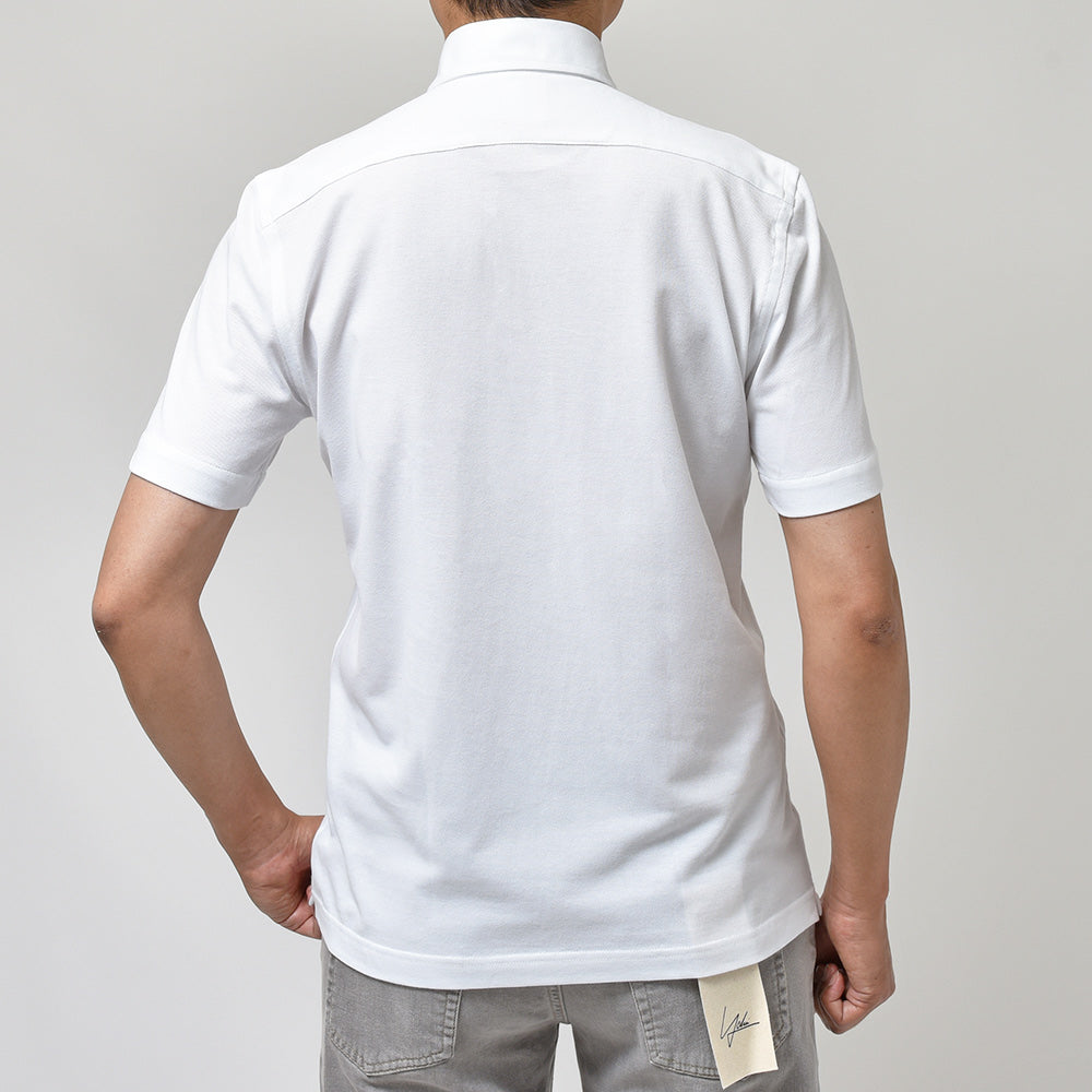 GUY ROVER ギローバー guji/ring別注 ウォッシュドコットン 鹿の子 半袖 ポロシャツ