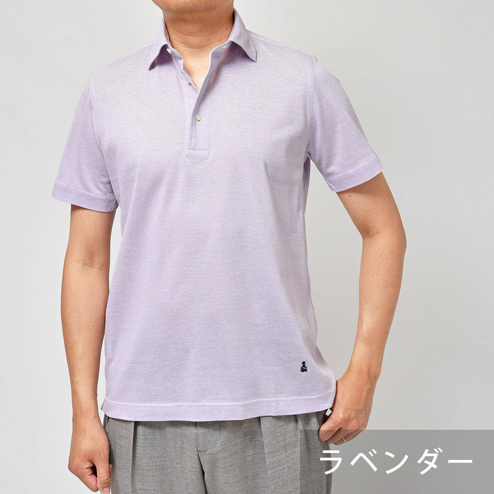 GUY ROVER ギローバー guji/ring別注 ウォッシュドコットン 鹿の子 半袖 ポロシャツ
