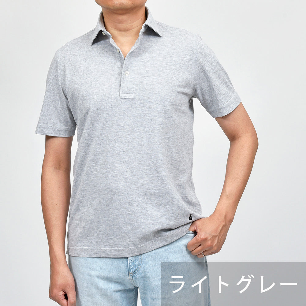 GUY ROVER ギローバー guji/ring別注 ウォッシュドコットン 鹿の子 半袖 ポロシャツ