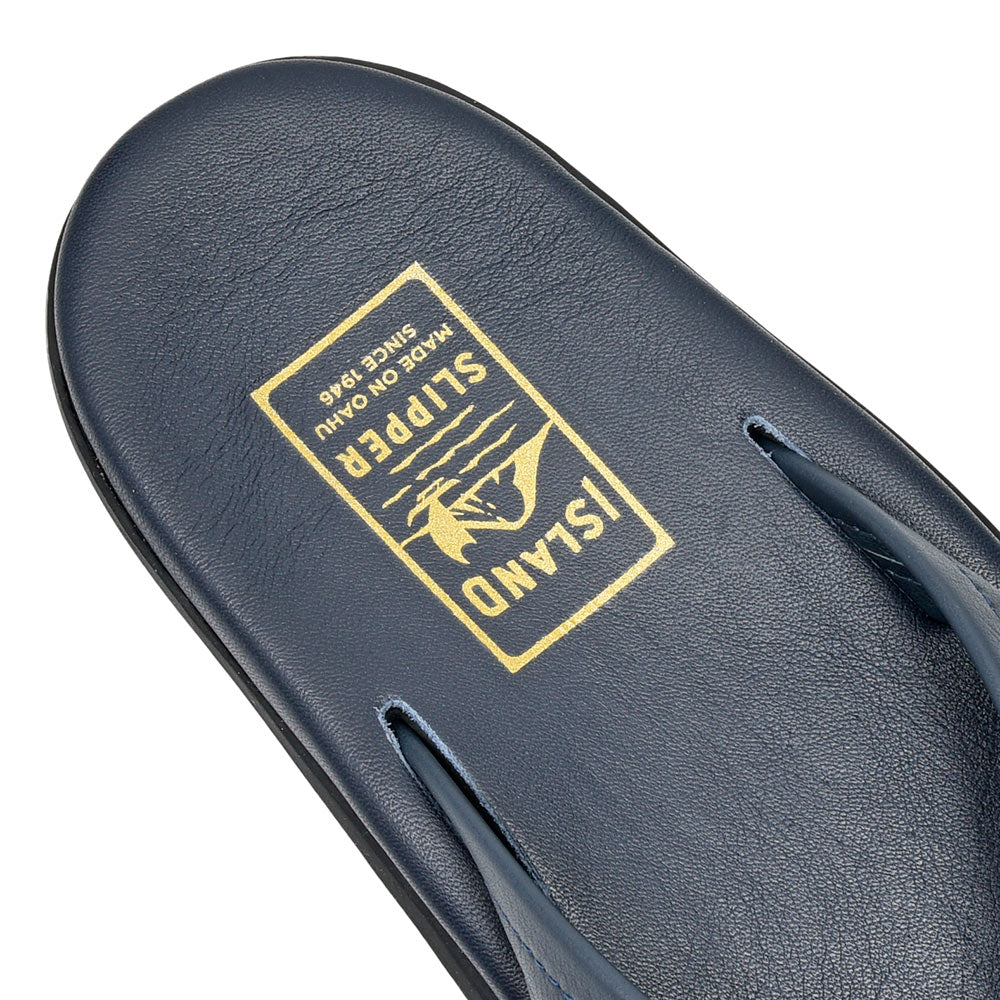 ISLAND SLIPPER アイランドスリッパ PB202 フルグレインレザー ブラックソール トング レザーサンダル