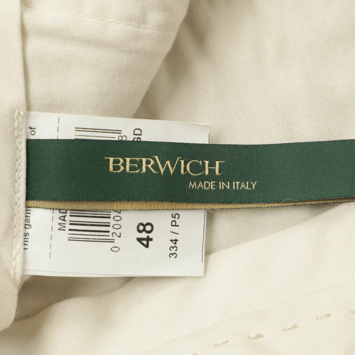 BERWICH ベルウィッチ JMORELLO GD モレロ パンツ テーパード ノープリーツ リネン コットン ストレッチ OL0621X LATTE ベージュ