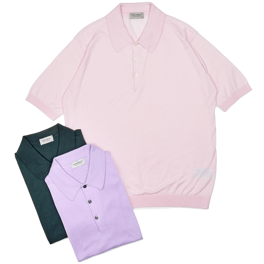JOHN SMEDLEY ジョンスメドレー ISIS シーアイランドコットン 30ゲージ ニット ポロシャツ EASY FIT