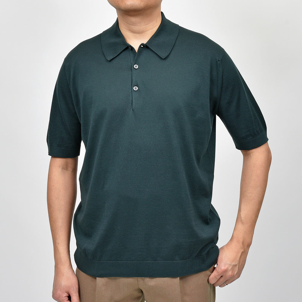 JOHN SMEDLEY ジョンスメドレー ISIS シーアイランドコットン 30ゲージ ニット ポロシャツ EASY FIT