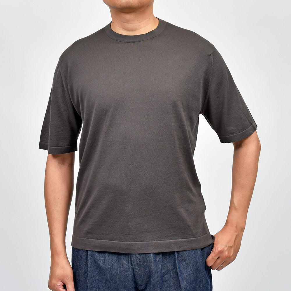 JOHN SMEDLEY ジョンスメドレー S4676 シーアイランドコットン 30ゲージ クルーネック ニットTシャツ