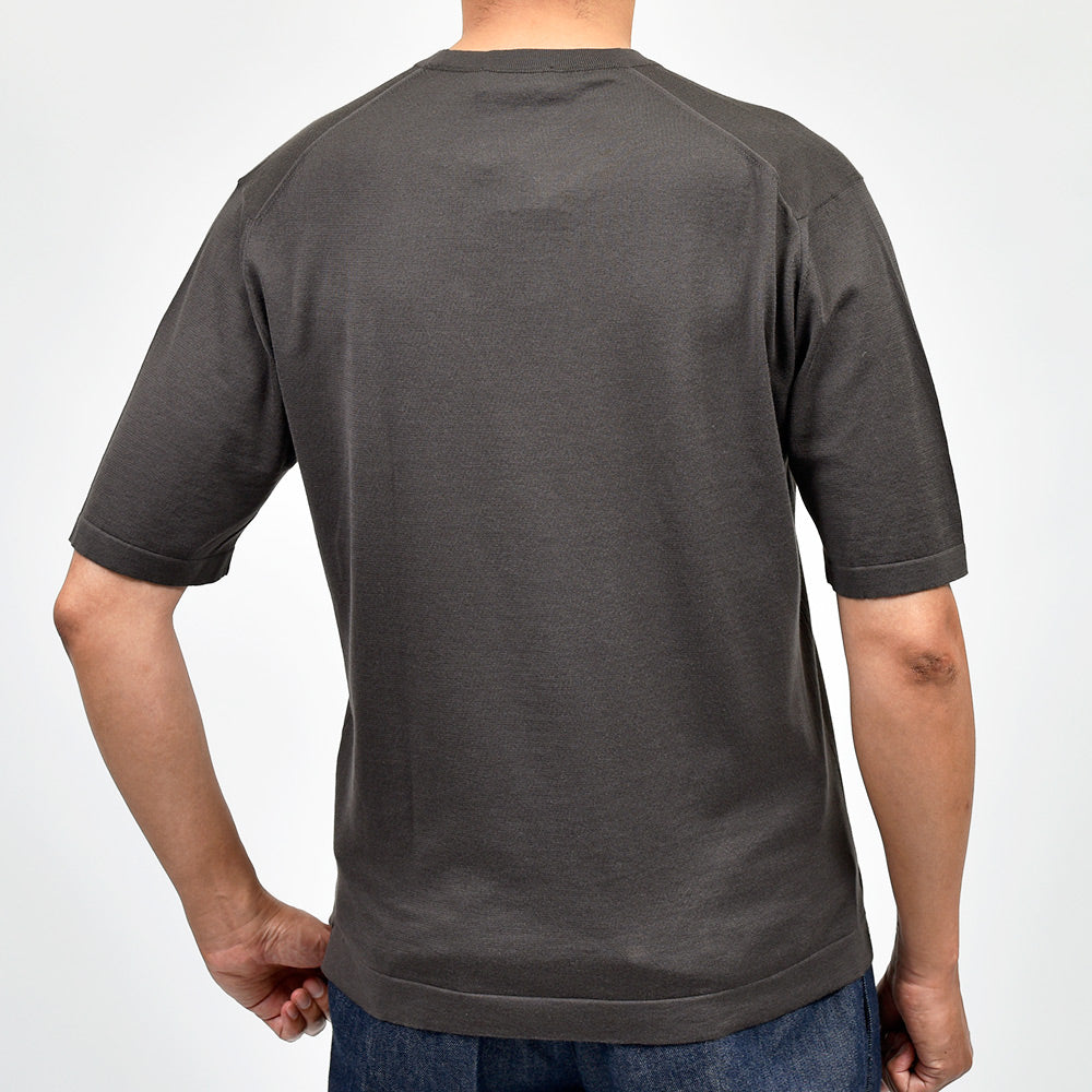 JOHN SMEDLEY ジョンスメドレー S4676 シーアイランドコットン 30ゲージ クルーネック ニットTシャツ