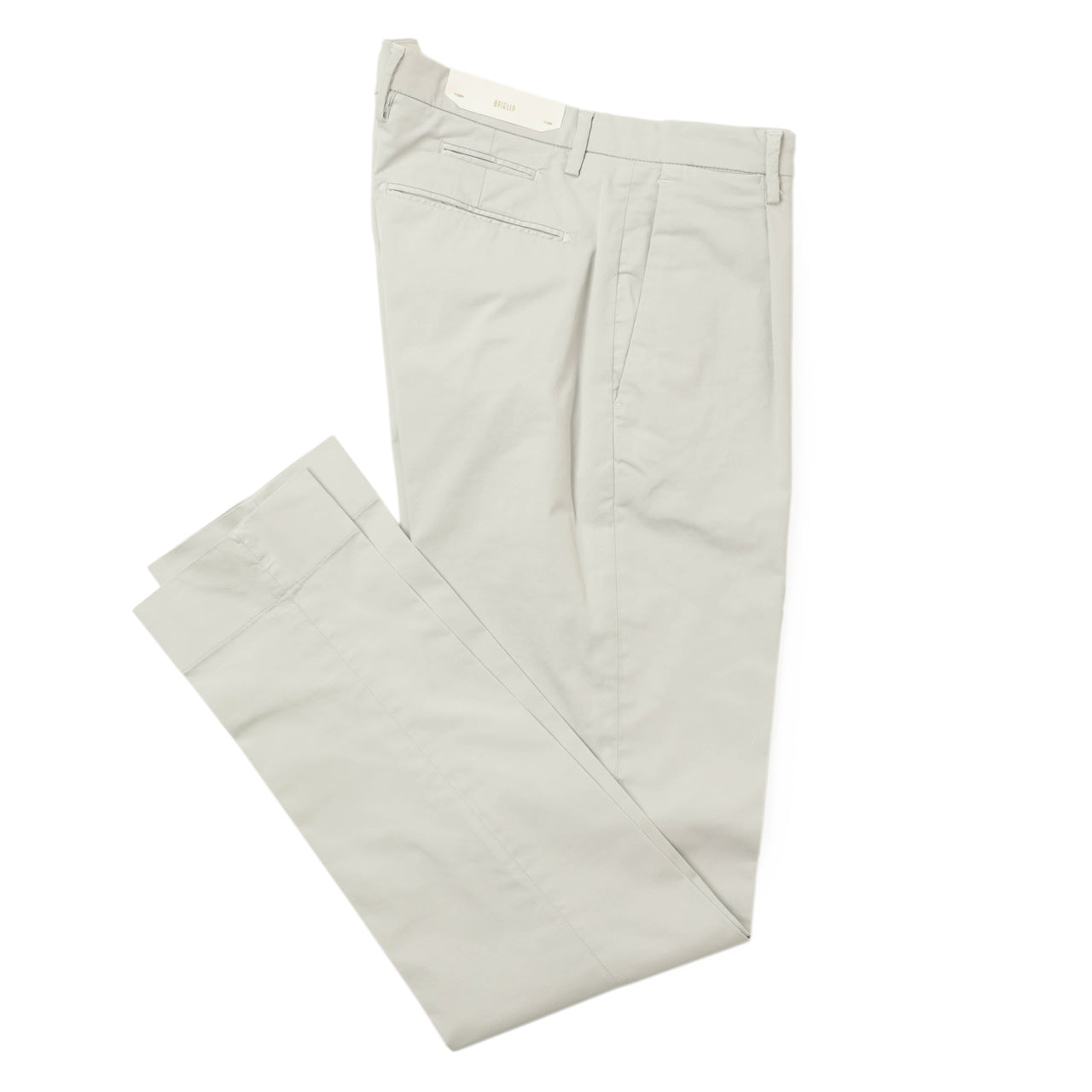 ブリリア 1949 / 1プリーツ ストレッチ スラックス パンツ/ SLIM FIT / BG07 325127 / 0003 ライトグレー