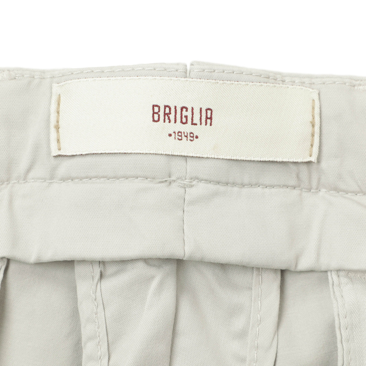 ブリリア 1949 / 1プリーツ ストレッチ スラックス パンツ/ SLIM FIT / BG07 325127 / 0003 ライトグレー