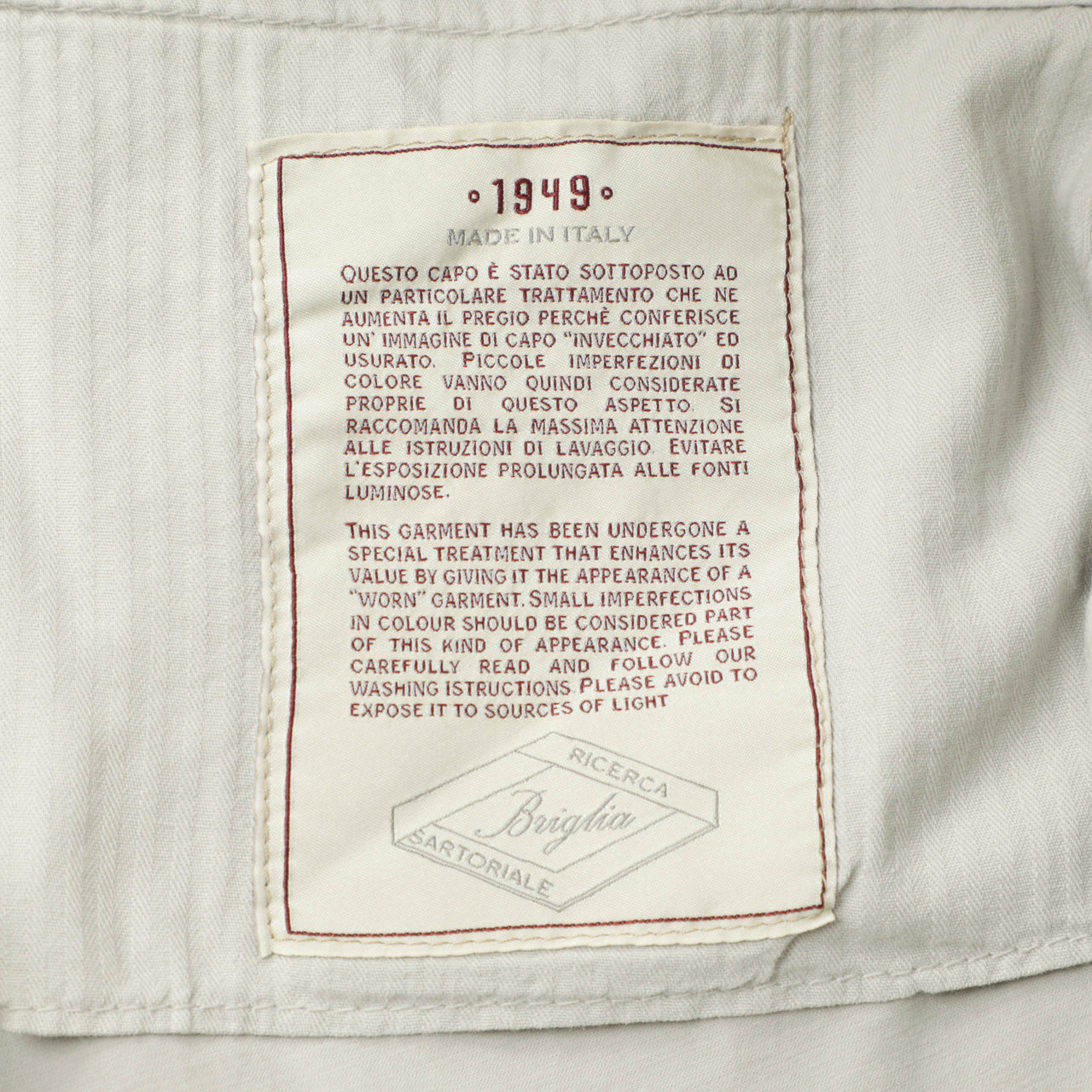 ブリリア 1949 / 1プリーツ ストレッチ スラックス パンツ/ SLIM FIT / BG07 325127 / 0003 ライトグレー