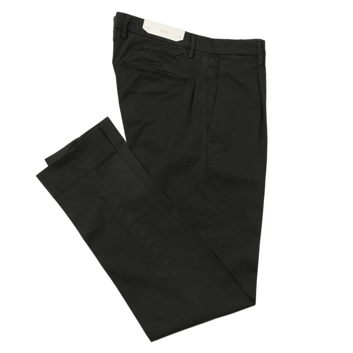 ブリリア 1949 / 1プリーツ ストレッチ スラックス パンツ/ SLIM FIT / BG07 325127 / 0010 ブラック