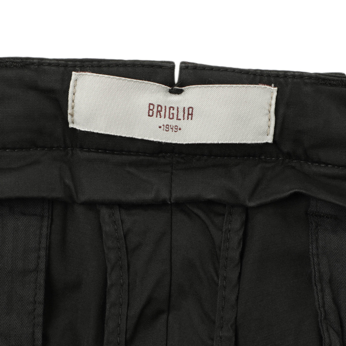 ブリリア 1949 / 1プリーツ ストレッチ スラックス パンツ/ SLIM FIT / BG07 325127 / 0010 ブラック