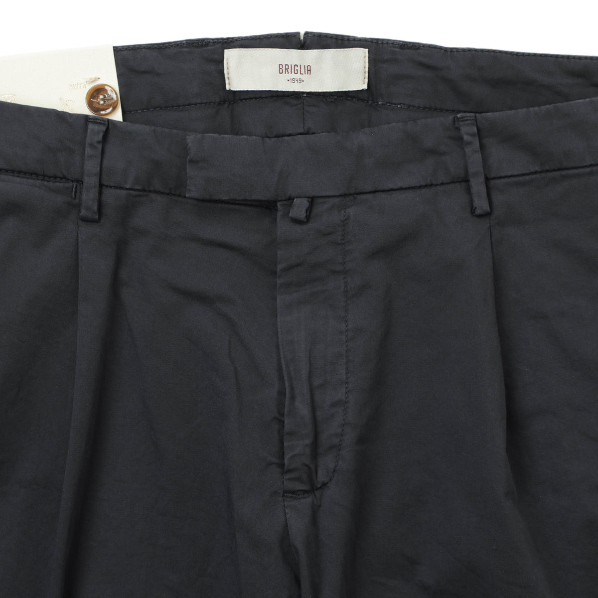 ブリリア 1949 / 1プリーツ ストレッチ スラックス パンツ/ SLIM FIT / BG07 325127 / 0011 ネイビー