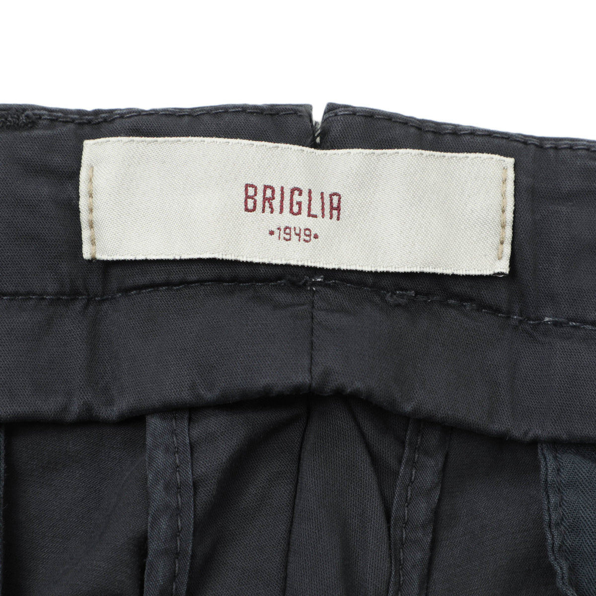 ブリリア 1949 / 1プリーツ ストレッチ スラックス パンツ/ SLIM FIT / BG07 325127 / 0011 ネイビー