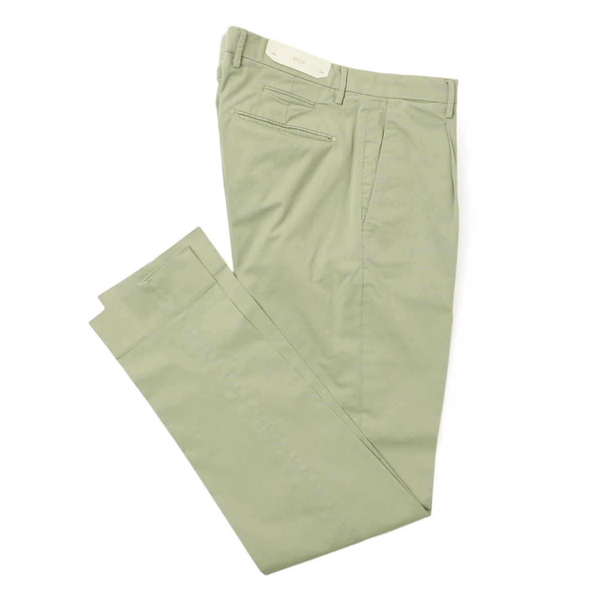 ブリリア 1949 / 1プリーツ ストレッチ スラックス パンツ/ SLIM FIT / BG07 325127 / 0042 ライトカーキ