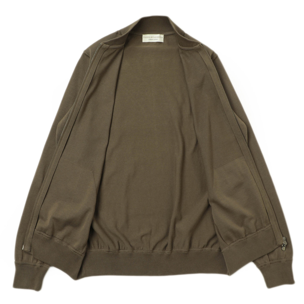 フィリッポ デ ローレンティス / コットン ボンバー ニットジャケット / CrepeCotton / 5110-BZ1ML2AT11 / カーキ
