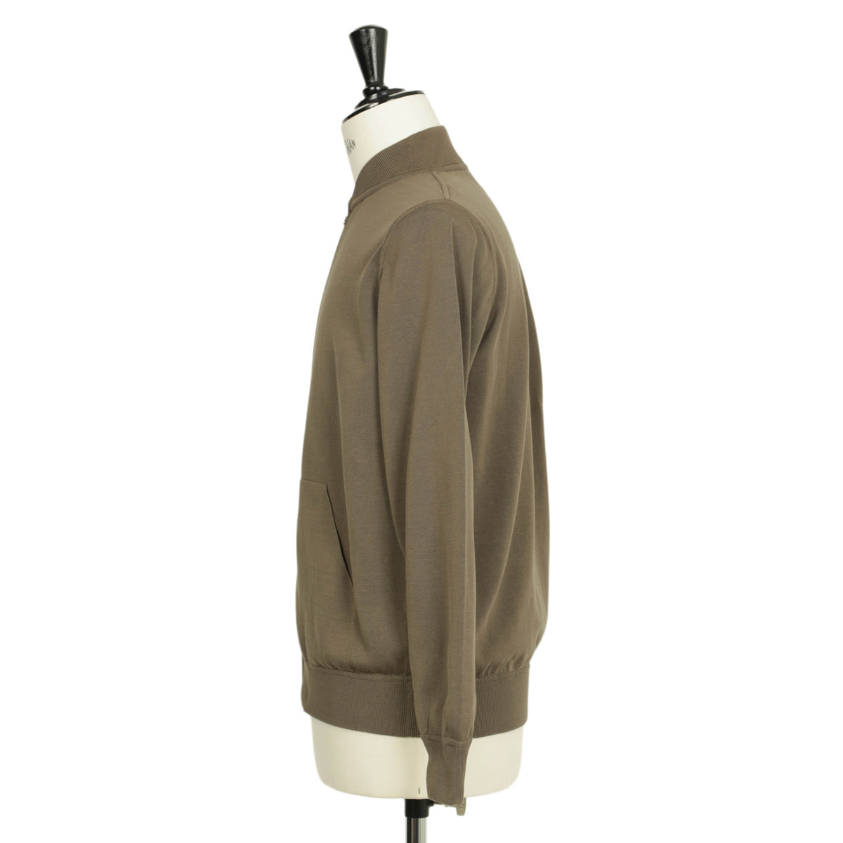フィリッポ デ ローレンティス / コットン ボンバー ニットジャケット / CrepeCotton / 5110-BZ1ML2AT11 / カーキ