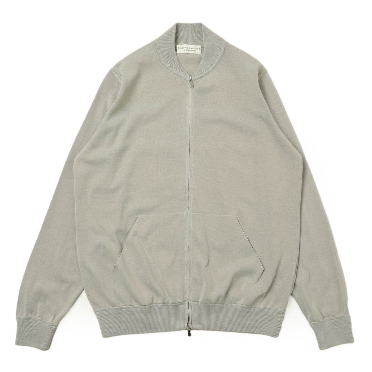 フィリッポ デ ローレンティス / コットン ボンバー ニットジャケット / CrepeCotton / 5110-BZ1ML2AT11 / ライトグレー