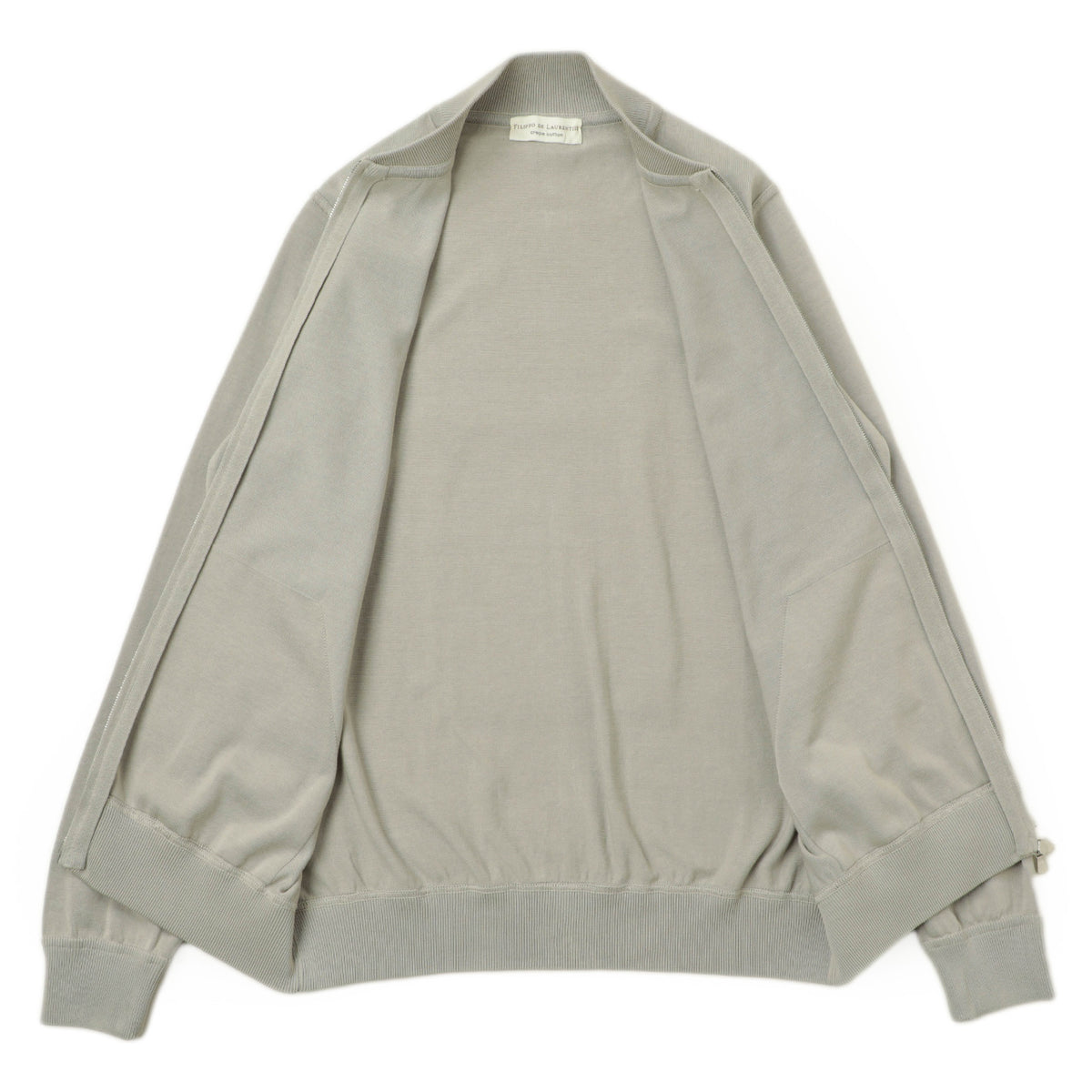 フィリッポ デ ローレンティス / コットン ボンバー ニットジャケット / CrepeCotton / 5110-BZ1ML2AT11 / ライトグレー